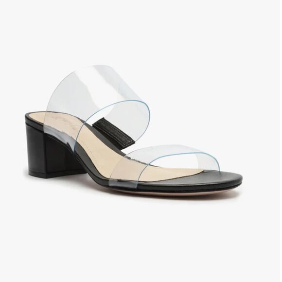 Schutz Victorie Sandal See-Through. Mule‎ Sandal in Black Size 7 New - Picture 1 of 9